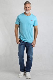 Fished Branded T-Shirt Sky Blue
