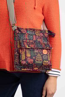 Kait Printed Cross Body Bag Navy