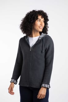 Chicoa Full Zip Macaroni Hoodie Navy