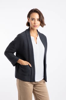 Santosh Macaroni Kimono Cardigan Navy
