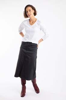 Topia Broderie Sleeve Outfitter Top White