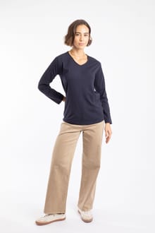 Topia Broderie Sleeve Outfitter Top Midnight