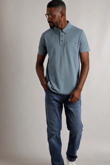 Beacon Pique Polo Shirt Blue Mirage