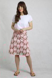 Malmo Printed Jersey Skirt Desert Rose