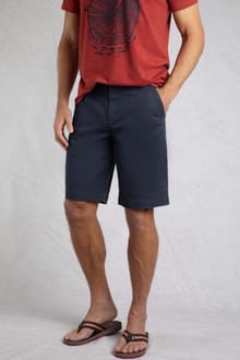 Rayburn Cotton Flat Front Shorts Navy