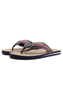 Englewood Cork Flip Flops Dark Blue