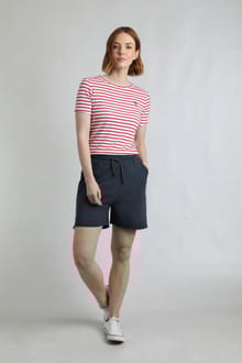 Ebony Organic Cotton Pique Shorts Navy