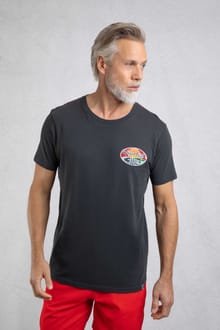 Land and Sea Back Print Graphic T-Shirt Navy