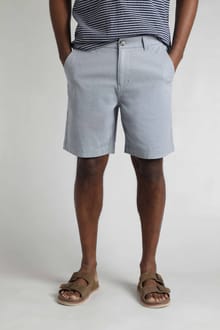 Charleston Textured Chino Shorts Denim Blue