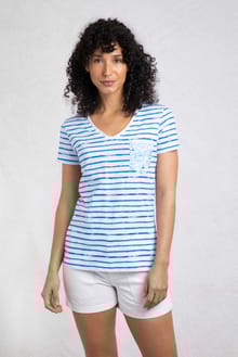 Ericak Organic Cotton Pocket T-Shirt Adriatic Blue