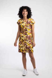 Tallahassee Printed Jersey Dress Antique Moss