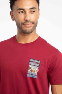 Only Fowls and Hawkses Back Print Artist T-Shirt Garnet