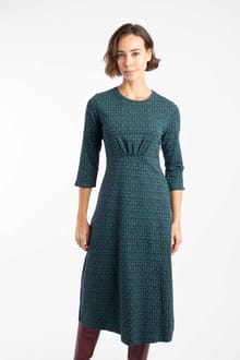 Felicity Printed Jersey Midi Dress Green