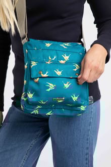 Kait Printed Cross Body Bag Forest Night