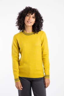 Dawkins Tipped Jumper Antique Moss