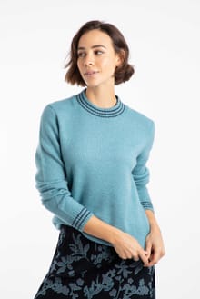 Dawkins Tipped Jumper Smoked Blue