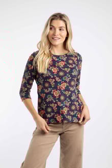 Pinto Printed Jersey T-Shirt Dark Blue