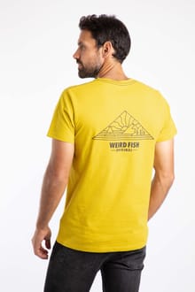 Pyramid View Back Print Graphic T-Shirt Antique Moss