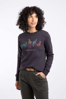 Chidham Graphic Crew Neck Sweatshirt Midnight