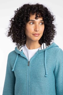 Chicoa Full Zip Macaroni Hoodie Adriatic Blue