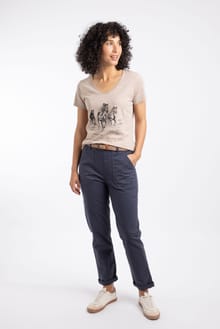 Malorri Chino Trousers Navy