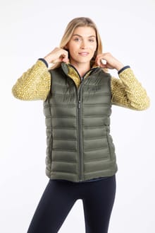 Atissa Lightweight Padded Gilet Deep Lichen Green