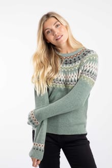 Lowell Fair Isle Jumper Sea Mist