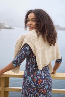 Amiens Mixed Stitch Cardigan Chalk