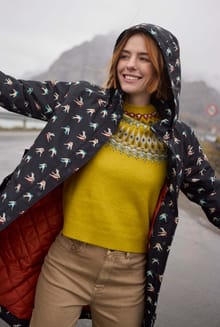 Sena Printed Waterproof Coat Nightshade