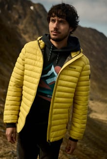 Flete Lightweight Showerproof Padded Hooded Jacket Antique Moss