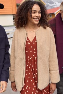 Gleason Faux Shearling Jacket Putty