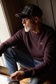 Gorleston Crew Neck Jumper Aubergine