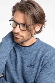 Gorleston Crew Neck Jumper Pale Denim