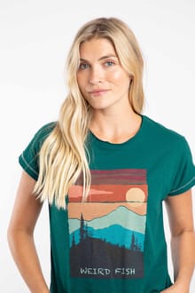 Woodlands Organic Cotton Graphic T-Shirt Cedar Green