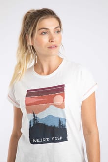 Woodlands Organic Cotton Graphic T-Shirt Off White