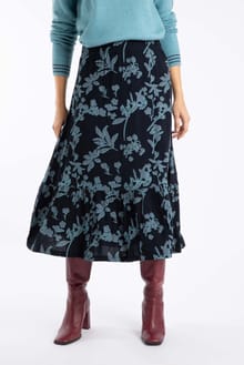 Minnerve Viscose Tiered Maxi Skirt Spring Lake