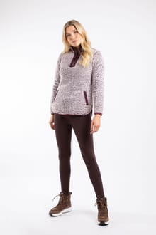 Madi Cosy 1/4 Zip Fleece Aubergine