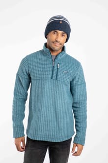 Rodi Fine Fair Isle Beanie Navy