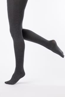 Una Plain Tights Charcoal Marl